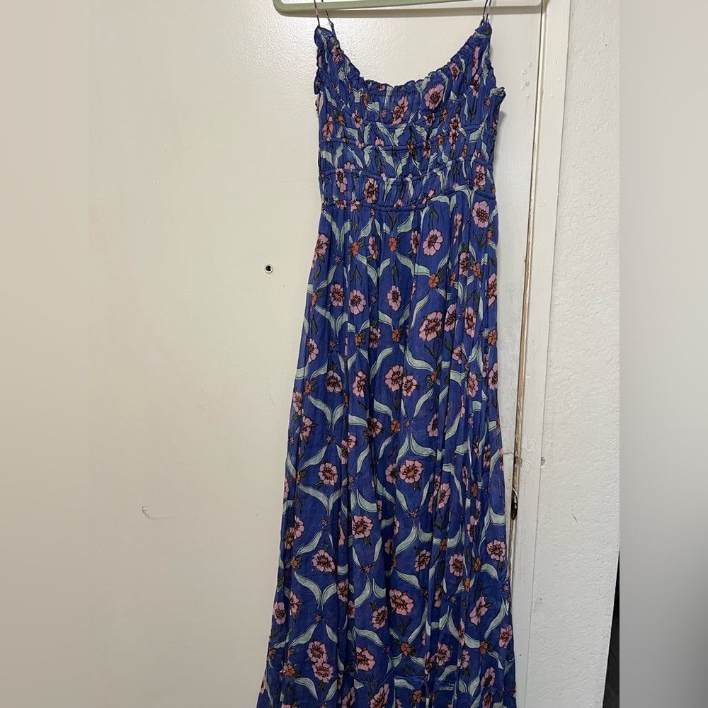 Free People Blue Floral Maxi Dress